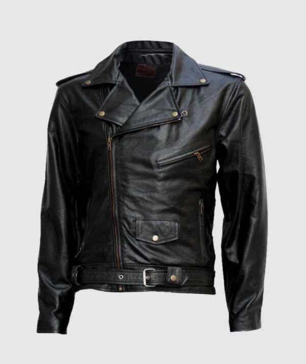 Mens Motorcycle Leather Jacket