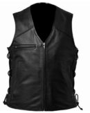 Rapido Black Leather Vest