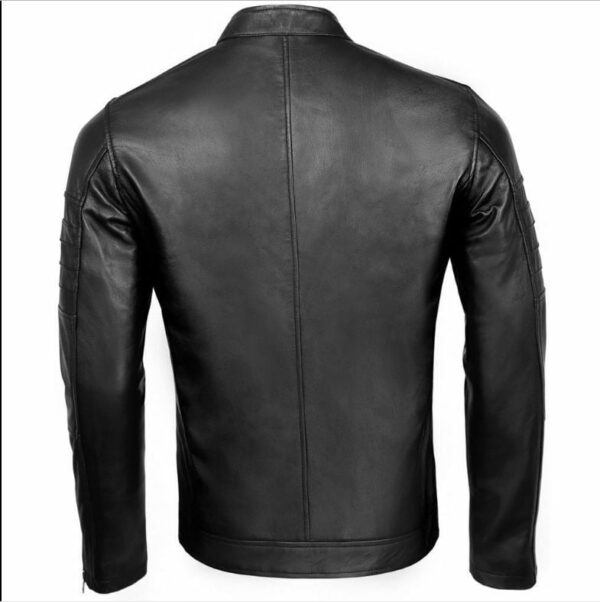 Men's Black Leather Jacket​