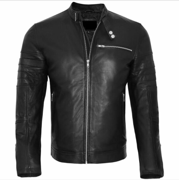 Men's Black Leather Jacket​