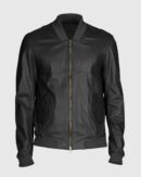 Leather Bomber Jacket​