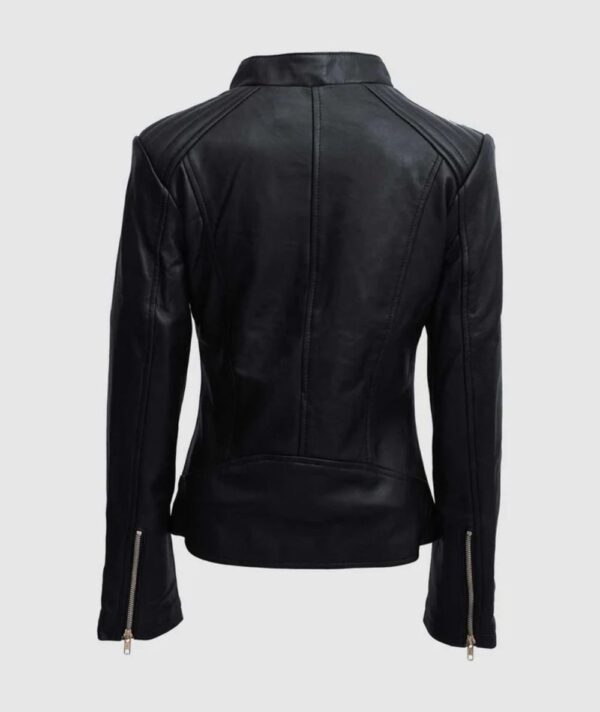 women's Moto Leather Jacket