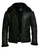 Black Mens Aviator Jacket