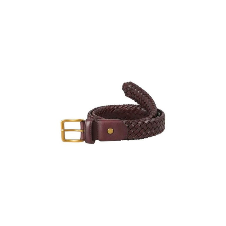 brown leather belt