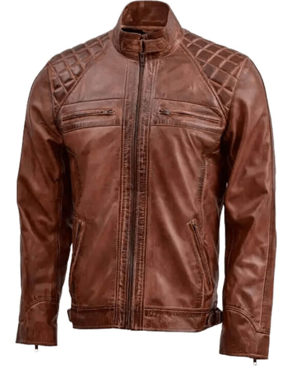 waxed leather jacket