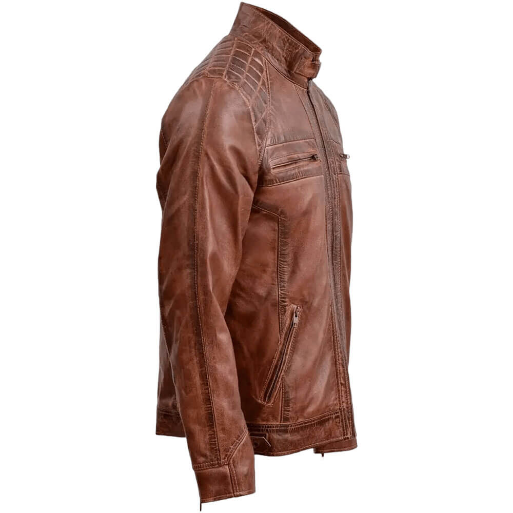 Waxed Leather Jacket - Image 4