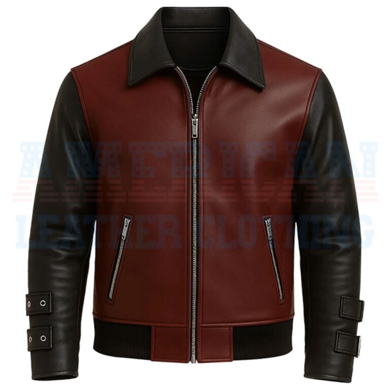 Burgundy Leather Jacket