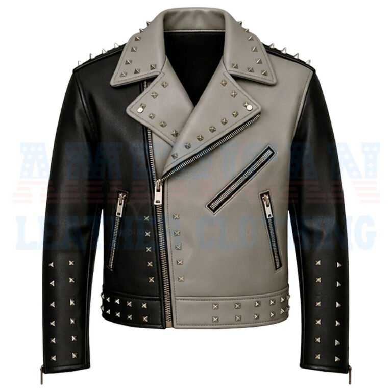 studded leather jacket