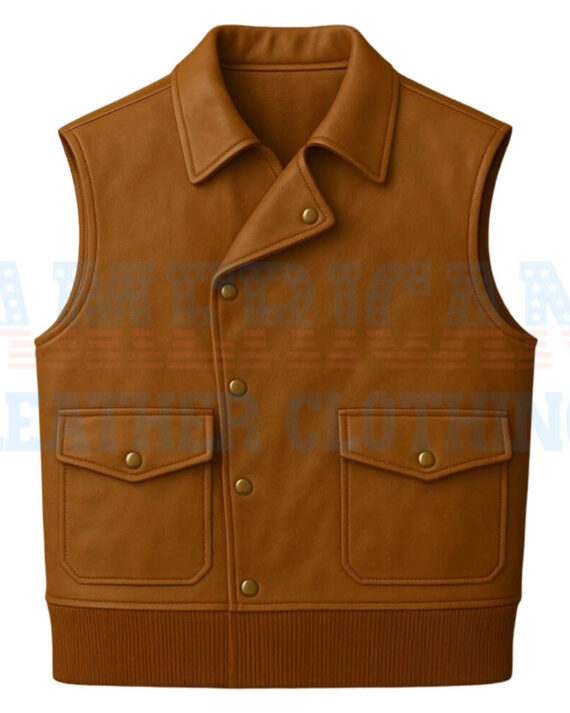 biker leather vest