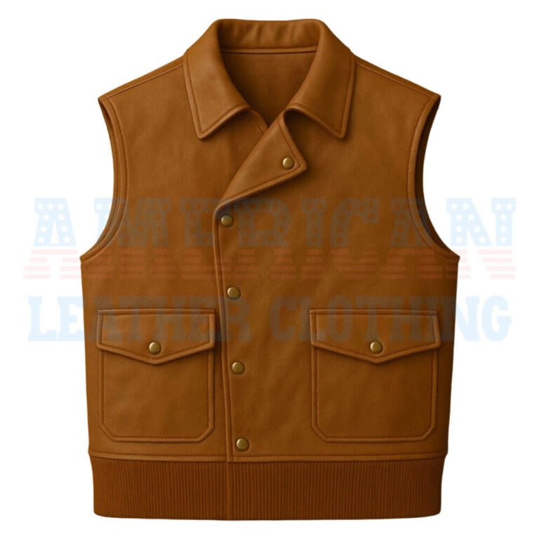biker leather vest