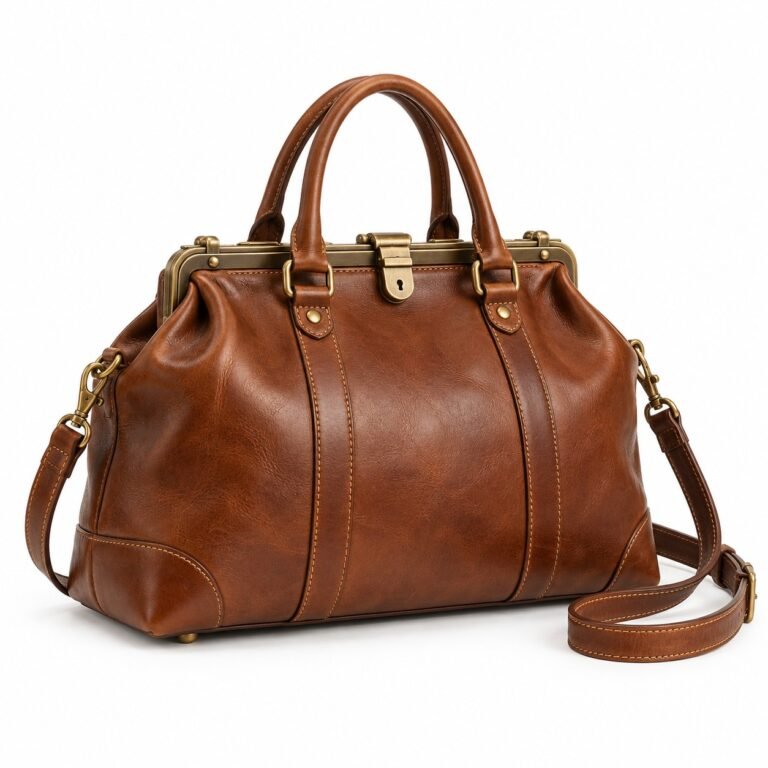 Espresso Doctor Frame Leather Work Bag