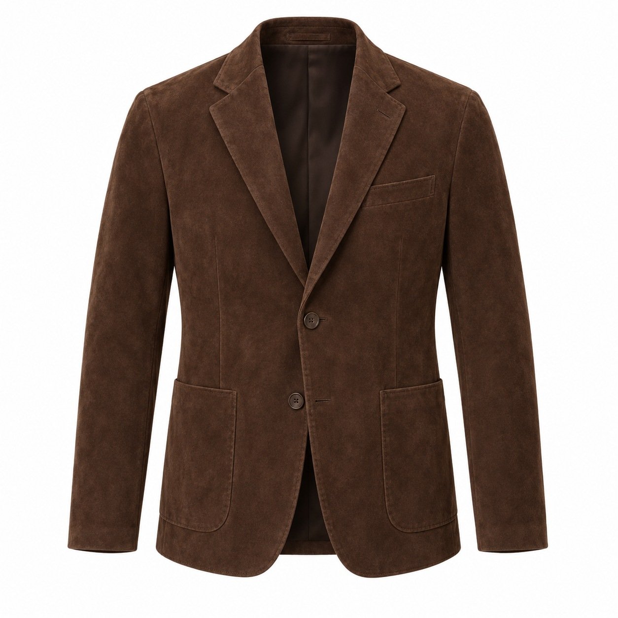 Men's Espresso Suede Blazer Jacket